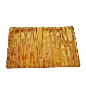 Alerfa Orange Red Rectangular Valour Textured  Pillow Cover  Only Zipper ~19"×12